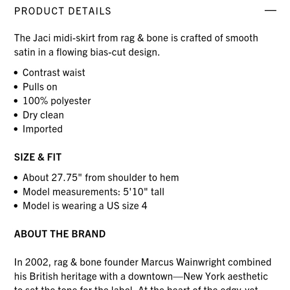NWT Rag & Bone Jaci Mahogony Midi Skirt Size 0 - Picture 3 of 6